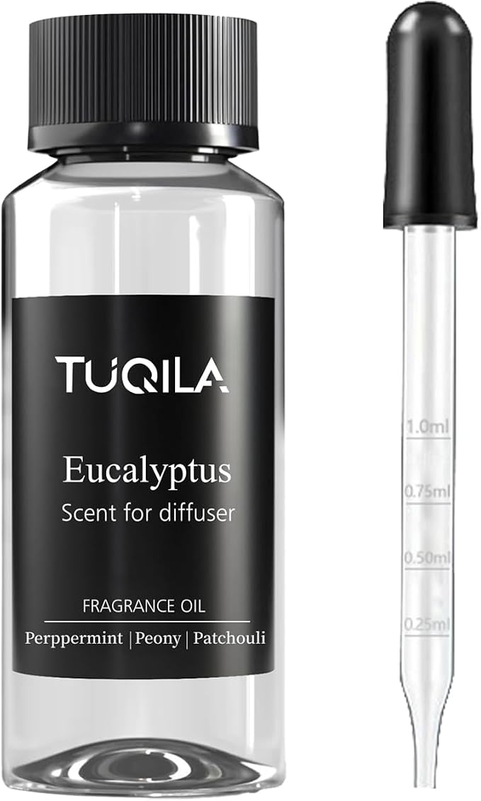 Eucalyptus Mint Revive Diffuser Scent Oil 120ML Purifying Bergamot & Patchouli for Waterless Diffusers, Spa-Grade Breathe Easy Aromatherapy for Home and Welness
