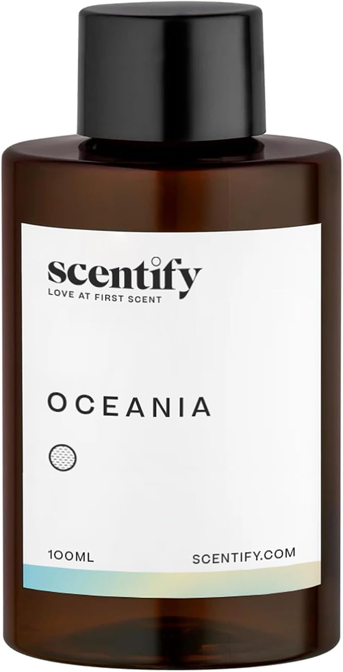Scentify Oceania Aroma Oil Refill Scent for Oil Diffusers - Orange, Apple, White Tea, Lavender Scents - Luxurious Relaxing Aromatherapy Diffuser Fragrance 100ml, 3.38 oz