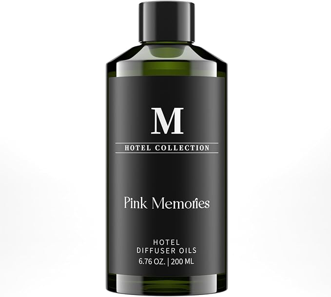 Hotel Collection Diffuser Oil-Pink Memories, 6.76 Fl Oz (200ml), Home Luxury Aroma & Hotel Fragrance Diffuser Oil- Essential Oils for Aromatherapy Bigger Bottle, Longer Lasting Aroma
