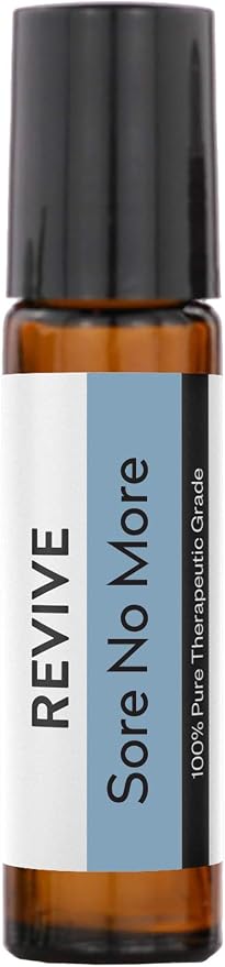 Sore No More Essential Oil Blend Roll-On by Revive Essential Oils - 100% Pure Therapeutic Grade, for Diffuser, Humidifier, Massage, Aromatherapy, Skin & Hair Care