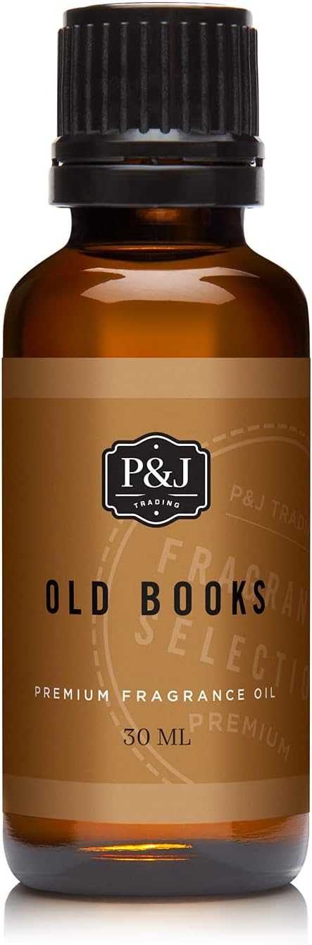 P&J Trading Fragrance | Old Books Oil 30ml - Candle Scents for Candle Making, Freshie, Soap Making Supplies, Diffuser Oil Scents