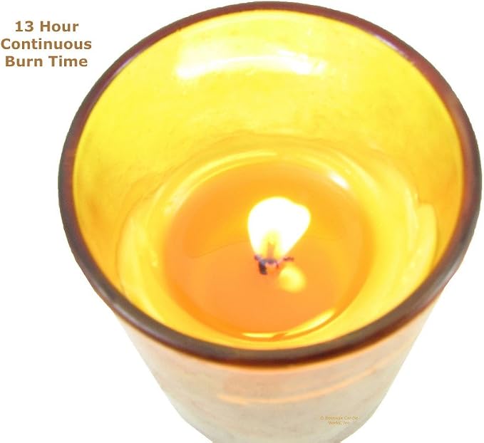 Beeswax Candle Works, Large 19-Hour Votives (Pack of 4) 100% USA Beeswax