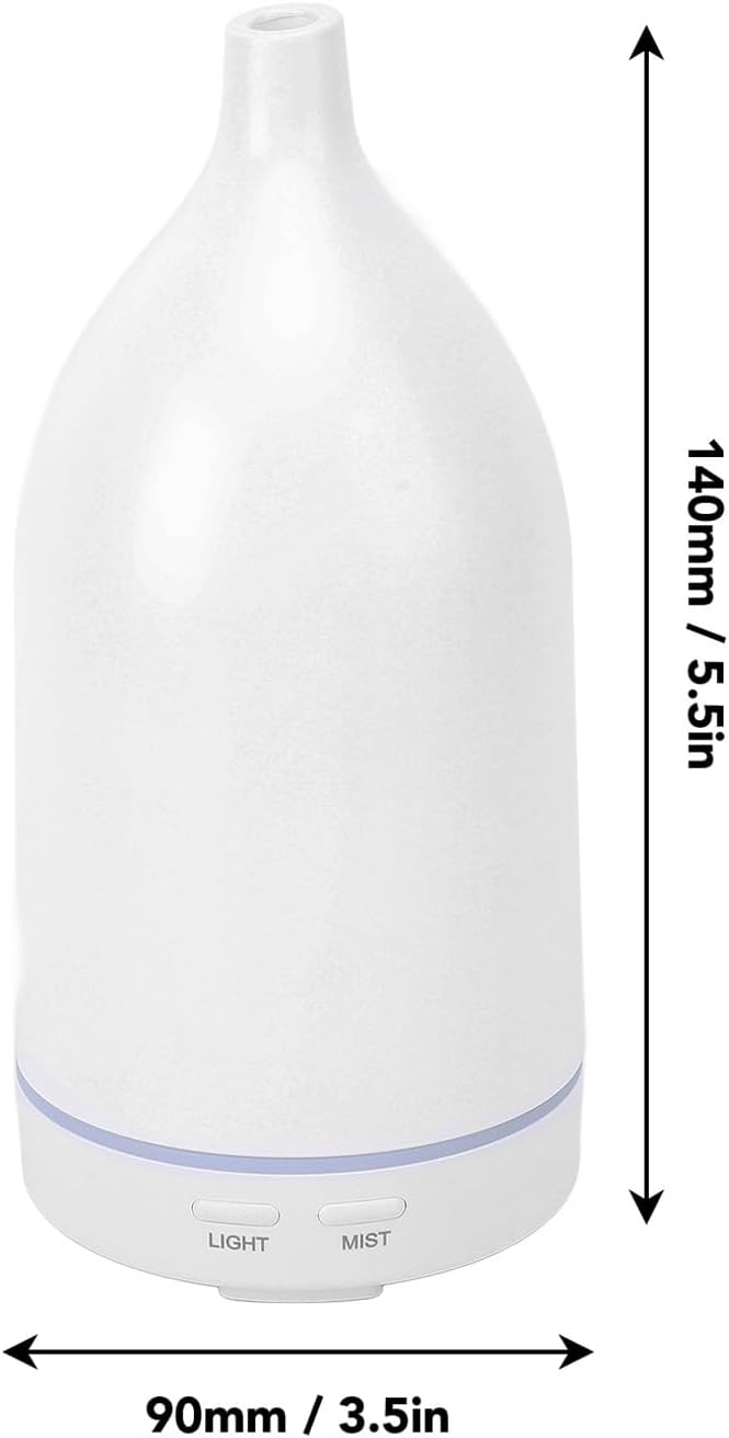 Essential Oil Diffuser, 110ml Aromatherapy Diffuser with Auto Shut Off Smart Timer, Night Light, USB Quiet Cool Mist Humidifier Scent Diffuser for Home, Bathroom Boutiques,
