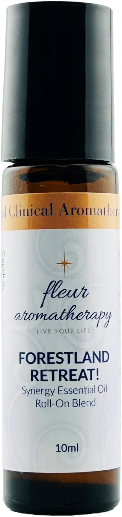 Forestland Retreat Synergistic Essential Oil Roll-On 10ml – Nature's Anchoring On-the-Go Aromatherapy – Professional Clinical Aromatherapy Quality – Fleur Aromatherapy