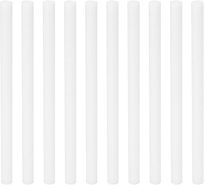 PATIKIL Humidifier Cotton Filter Sticks, 10 Pcs Refill Sticks Filter Wicks Replacement for USB Mini Humidifiers Portable Diffuser (4.72'' x 0.28''), White
