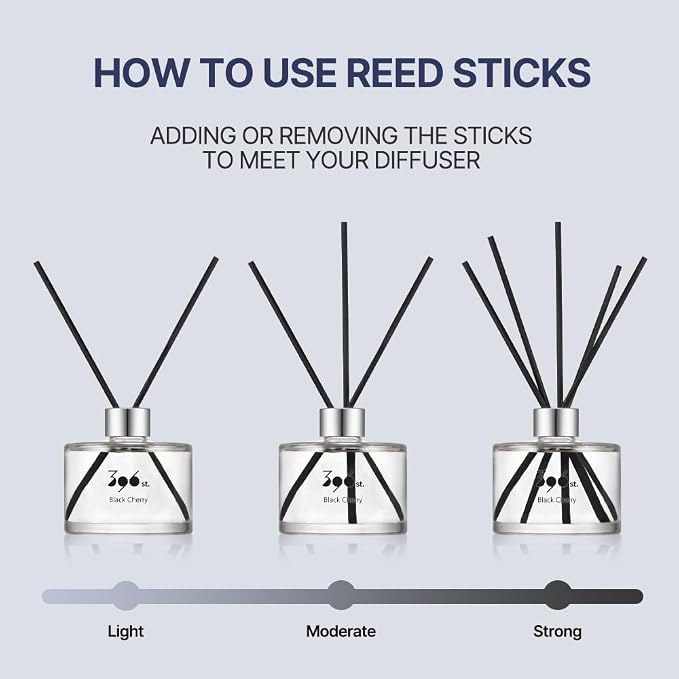 396 st. Reed Diffuser, White Musk, 200ml(6.7oz) / Reed Diffuser Sets, Home Fragrance, Scented Oils, Home & Bathroom Décor