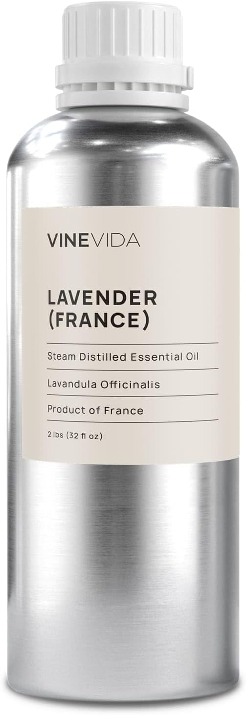VINEVIDA Lavender Essential Oil - 32 oz - Undiluted - DIY Candle Scents - Bulk for Soap Making