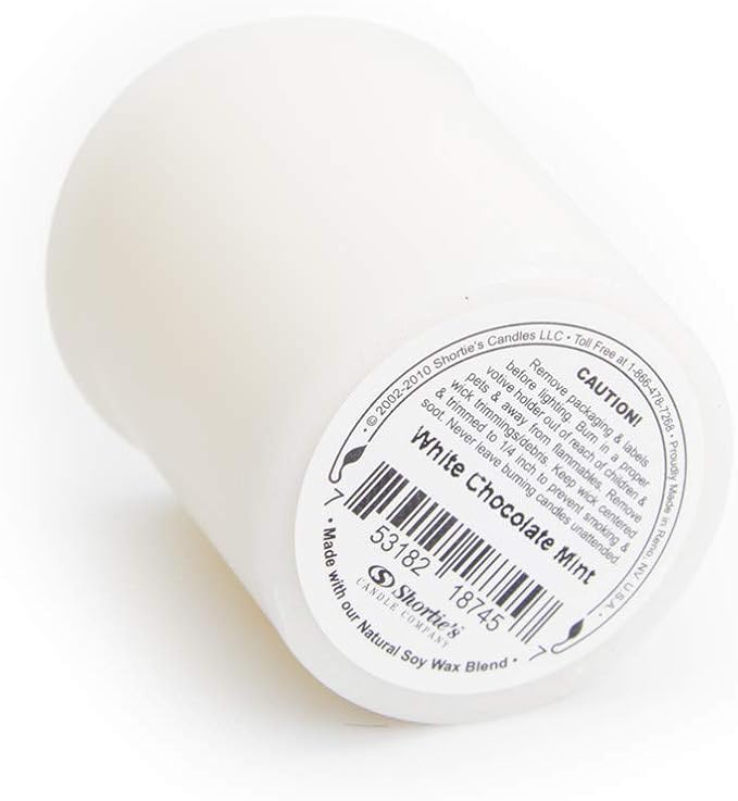 White Chocolate Mint Soy Votive Candles - Scented with Natural Fragrance Oils - 6 White Natural Votive Candle Refills - Bakery & Food Collection