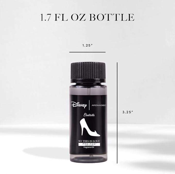 Aroma360 x Disney | So This is Love Pro-Pod Oil Blend | Disney Princess Cinderella Luxury Essential Diffuser Scent | Aromatherapy Scent Diffuser Oil | Pear, Jasmine and Patchouli 1.7 fl oz, 50 mL