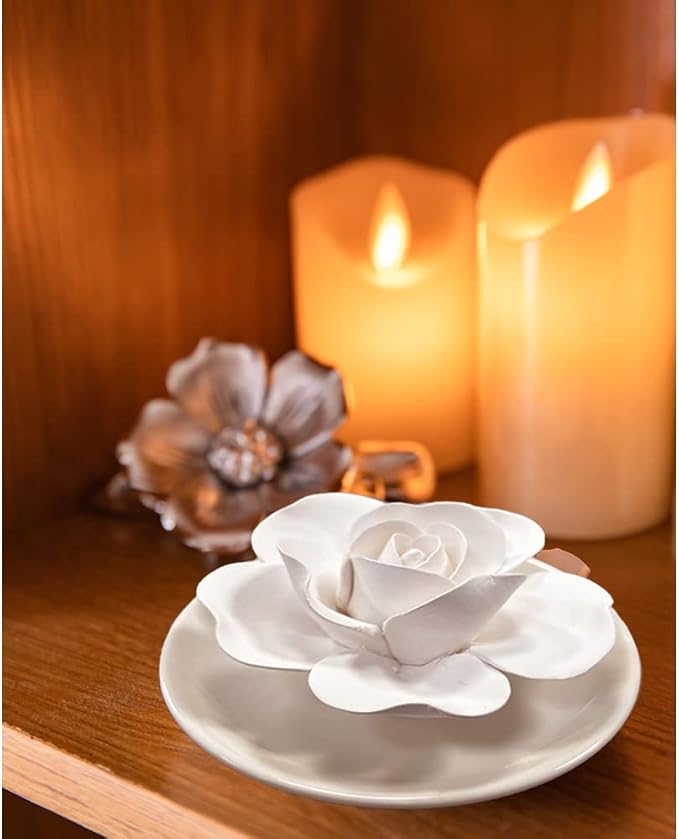 Passive Oil Diffuser for Essential Oil-Non-Electric Porcelain Aromatherapy Diffusers for Small Mini Room, Desk Decorative, Bathroom