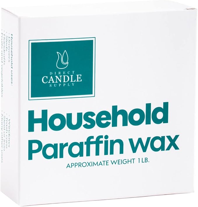 Direct Candle Supply 1lb Paraffin Wax, Parafin Wax, Paraffin Wax Candle Making Kit, Paraffin Wax Blocks, Making, Canning, Waterproofing, Metal Preservation, and a Variety of Other Applications