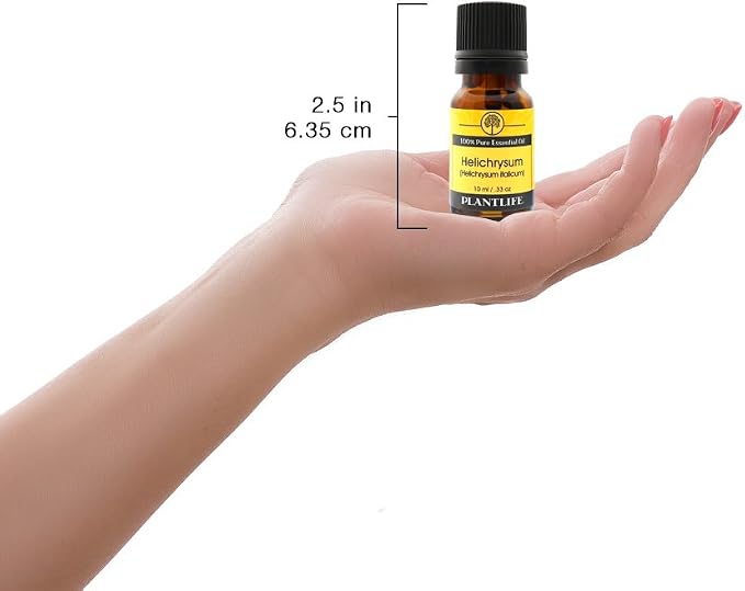 Plantlife Helichrysum Aromatherapy Essential Oil - Straight from The Plant 100% Pure Therapeutic Grade - No Additives or Filters - 10 ml