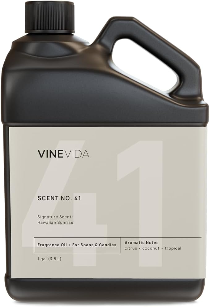 VINEVIDA [128oz] Hawaiian Sunrise Fragrance Oil for Candle Making and Soap Making - Premium Candle Scents for Soy Candles