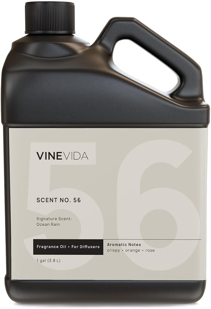VINEVIDA [128 Fl Oz] Ocean Rain Fragrance Oil for Cold Air Diffusers, Essential Oils for Diffuser Oil Refill & Air Freshener Room Spray