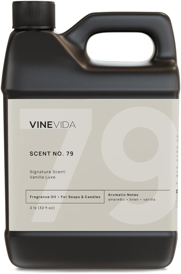 VINEVIDA [32oz] Vanilla Luxe Fragrance Oil for Candle Making - Made in USA Candle Scents for Candle Making - Natural Candle Fragrance Oil - Scents for Soap Making