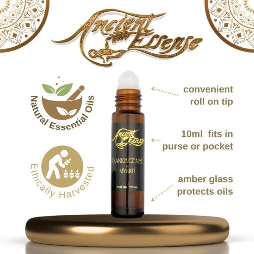 Ancient Essence Frankincense and Myrrh Mix Roll on (0.33 Oz Roll on of Frankincense and Myrrh)