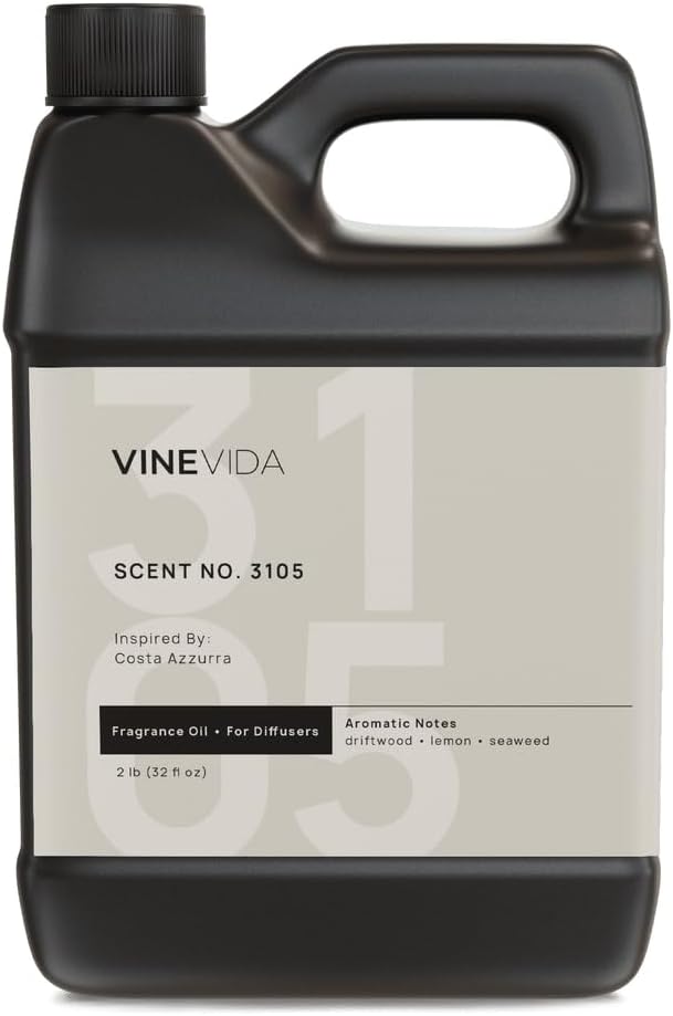 VINEVIDA [32 Oz] Inspired by: Costa Azzurra; Diffuser Oil Refill | Premium Scent Diffuser Oil for Home | Non-Toxic Fragrance