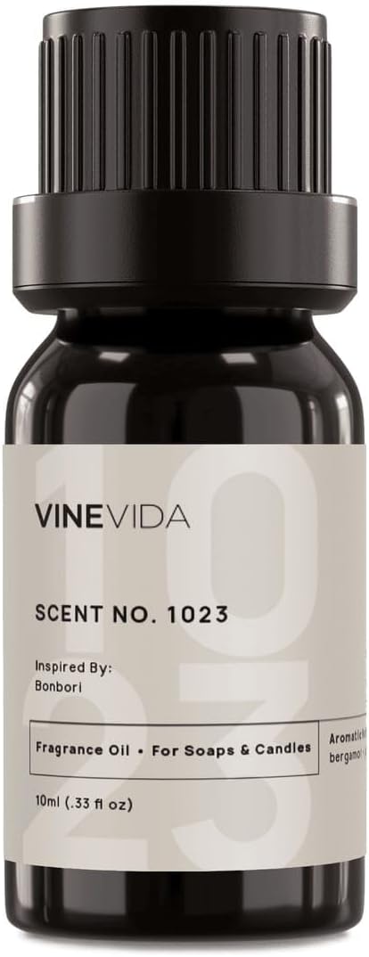 VINEVIDA Scent NO. 1023 Fragrance Oil - 10mL - Inspired by: Bonbori Fragrance Oil for Candle Making - Made in USA Candle Scents Scents for Soap Making