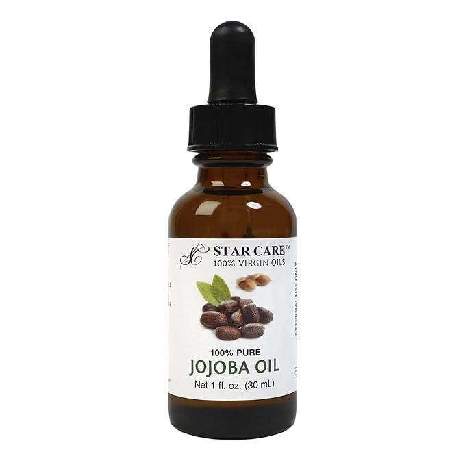 100% Pure Golden Jojoba Oil Cold Pressed & Unrefined Natural Sebum-Mimicking Moisturizer for Face, Hair, Body, and Scalp Includes Premium Glass Dropper - 1 fl oz (30ml)