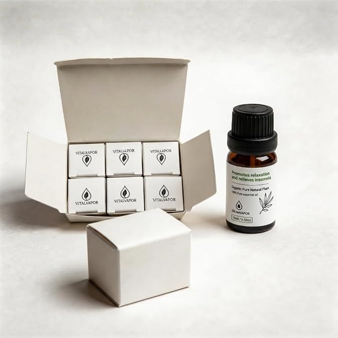 Relax & Sleep Essential Oil Set, 6 Pack Calming Aromatherapy Blends for Diffuser, Stress Relief & Nighttime Wellness, Ideal Gift (10ml)