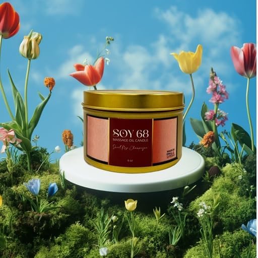 Moisturizer Candle: 8 Oz. (Each) (Sweet Rose Champange)