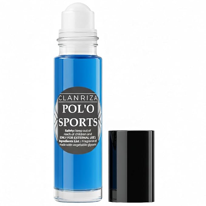10ml Roll-On POL’O Sports Fragrance Body Oil for Men, Our Interpretation, Daily Wear Scent, Smooth Skin Application, Glass Bottle for Personal Use & Good for Gifts