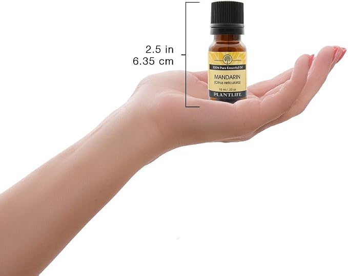 Plantlife Mandarin Aromatherapy Essential Oil - Straight from The Plant 100% Pure Therapeutic Grade - No Additives or Fillers - 10 ml