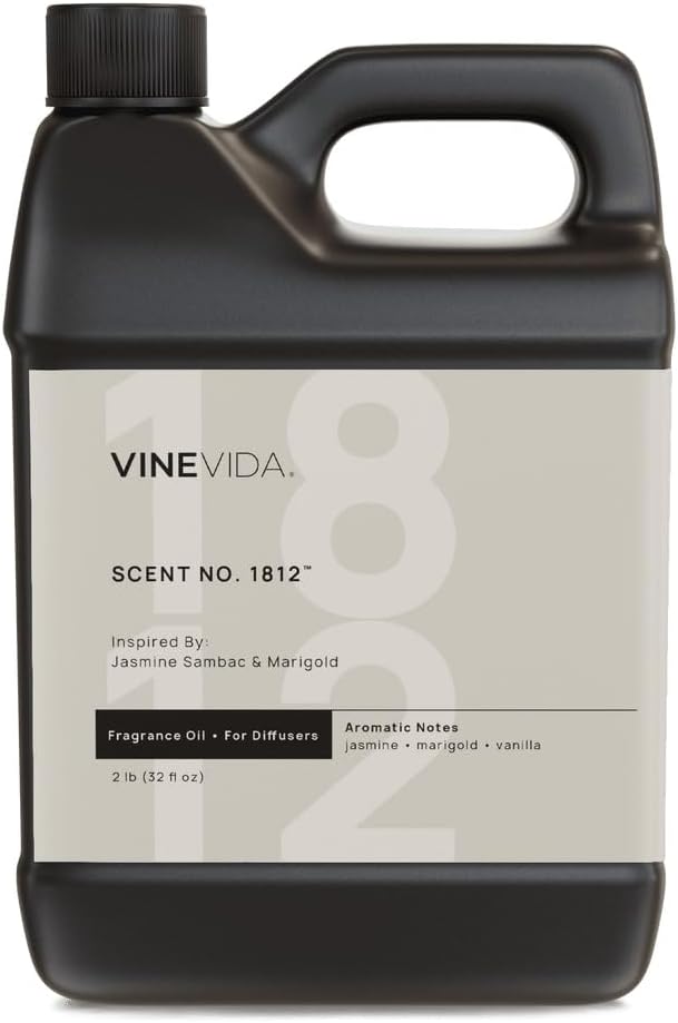 VINEVIDA [32 Oz] Inspired by: Jasmine Sambac & Marigold; Diffuser Oil Refill | Premium Scent Diffuser Oil for Home | Non-Toxic Fragrance