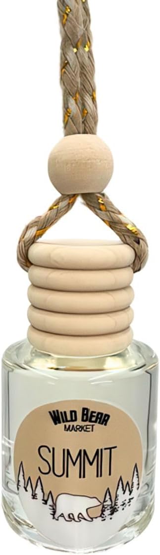 Car Freshener – Long Lasting Natural Fragrance Oil, Glass Bottle Diffuser, Toxin-Free, Made in USA – Summit