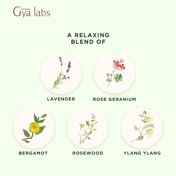 Gya Labs Rest & Relax Essential Oils Blends - 0.34 Fl Oz - for Diffuser, Home, Humidifier, Aromatherapy and DIY Candle Making Scents