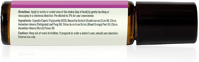 Plant Therapy Chakra 7 Higher Connection (Crown Chakra) Essential Oil Blend Pre-Diluted Roll-On 10 mL (1/3 oz) 100% Pure, Natural Aromatherapy