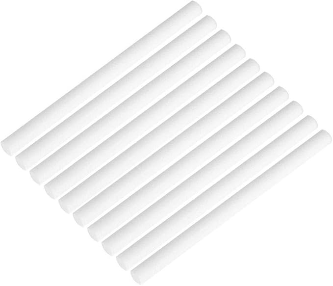 Filter Cotton Sticks Sponge Sticks Refill Replacement Wicks for Mini Portable USB Humidifier and Mini Diffusers 10 Pack 8 x 123mm