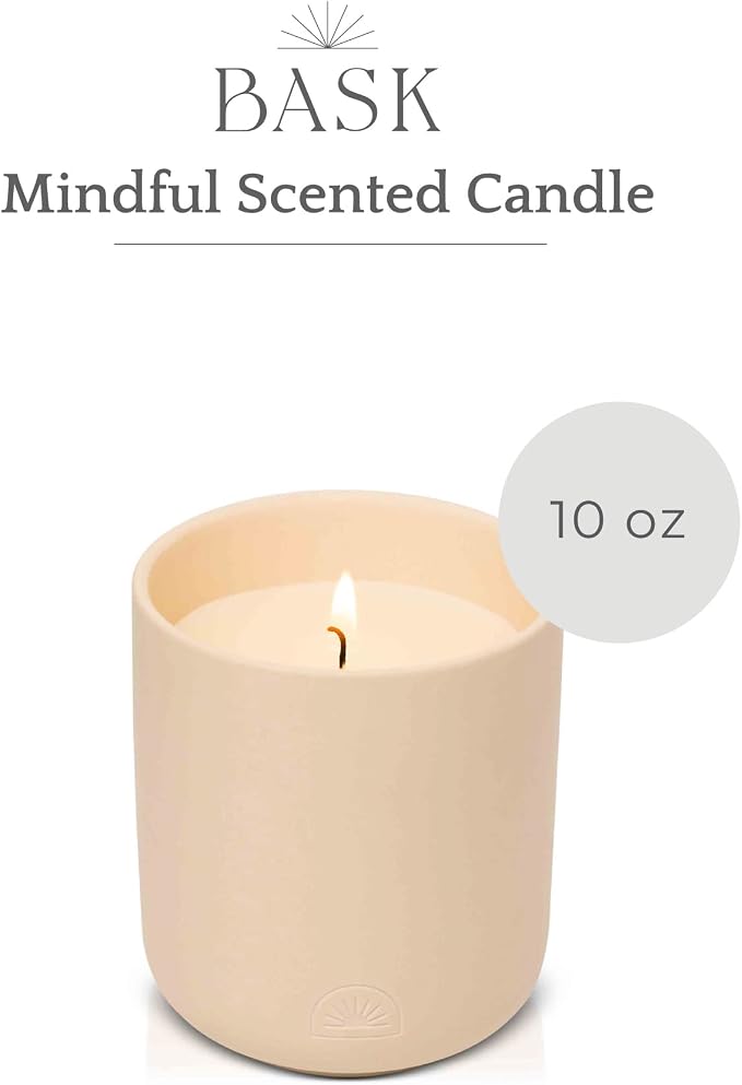 Relaxing Candles for Home by BASK - Scented Candles - Winter Candles - Gifts for Women and Men - Scent: Mindful