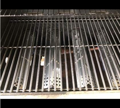 Hongso 14 9/16" Grill Heat Plates for nexgrill Replacement Parts 4 Burner 720-0830H 720-0925PG 720-0830X 720-0925P 720-0789h, Grillmaster 720-0697 720-0737, Kenmore 720-0830A 122.33492410 Gas Molels