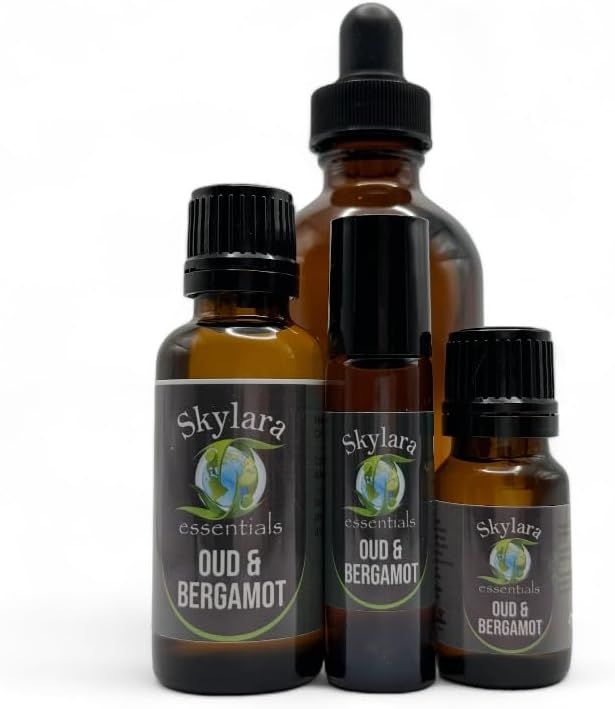 Natural Oud & Bergamot Essential Oil for Calming Aroma, Diffuser, Candle Making | Long - Lasting, Housewarming Gifts, Thanksgiving and Christmas – 4oz