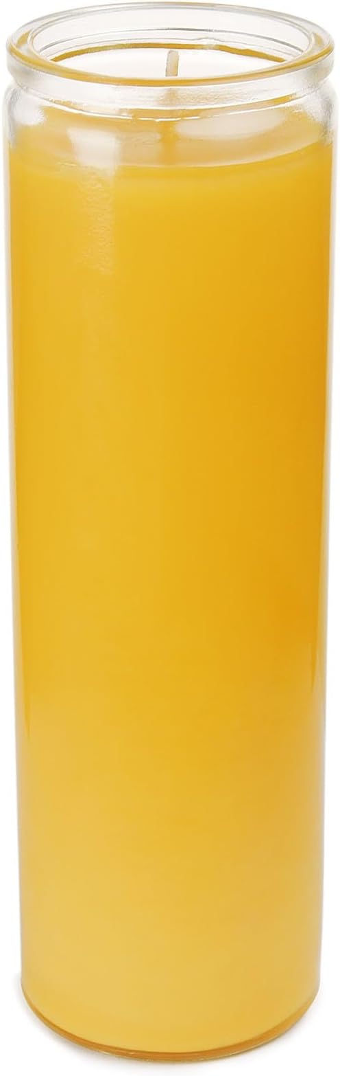 7 Day Beeswax Devotional Prayer Candle - Unscented Vigil Altar Candle for Blessing Memorial&Religious Ceremonies