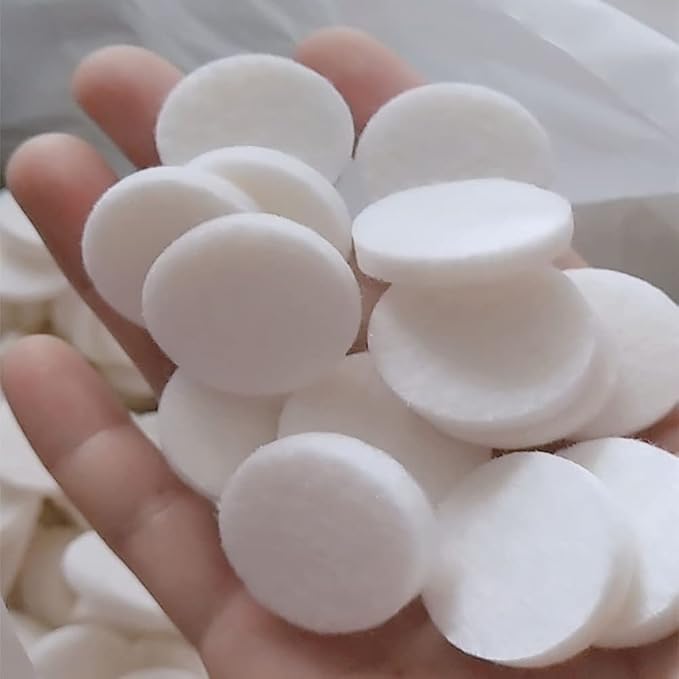 Car Air Vent Clip Replacement Pads, Car Diffuser Vent Clips Diffuser Bracelet Necklace Pendant Locket, Unscented Refill Tablets for Car Air Freshener Clips (50Pcs White)