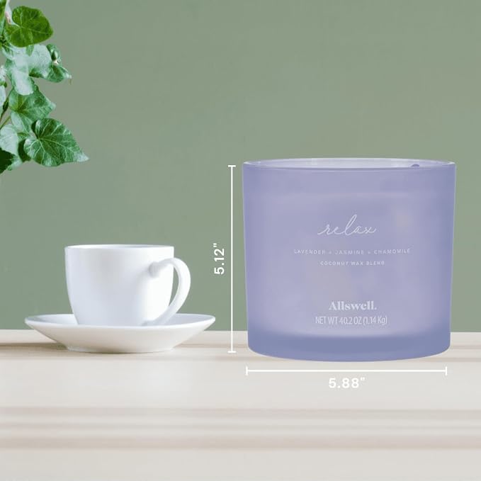 Scented 4-Wick Spa Jar Candle 40.2oz. (Relax (Lavender + Jasmine + Chamomile))
