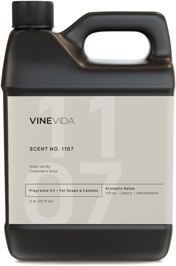 VINEVIDA [32oz] Cashmere Glow Fragrance Oil for Candle Making and Soap Making - Premium Candle Scents for Soy Candles
