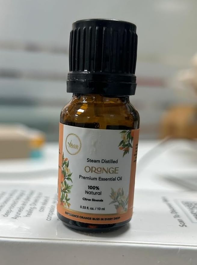 My ACE Orange Essential Oil 0.33 Fl Oz - 100% Pure & Natural - Premium Grade for Aromatherapy, Diffuser, Skin, Hair, Massage, Candle, Soap Making, Home - Glass Bottle with Dropper - Long Lasting Scent
