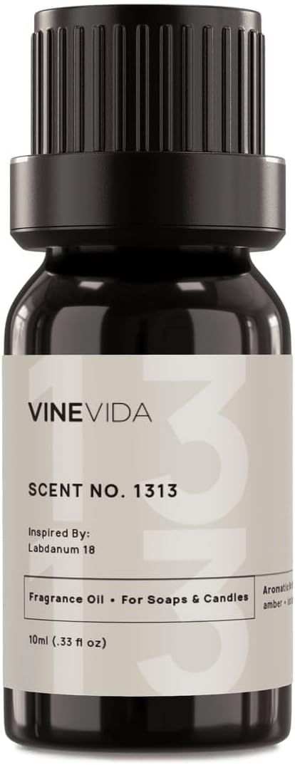VINEVIDA Scent NO. 1313 Fragrance Oil - 10mL - Inspired by: Labdanum 18 Fragrance Oil for Candle Making - Made in USA Candle Scents Scents for Soap Making