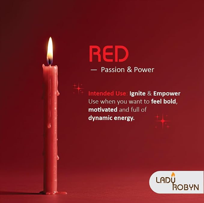 Spell Candles (Set of 40, Red)