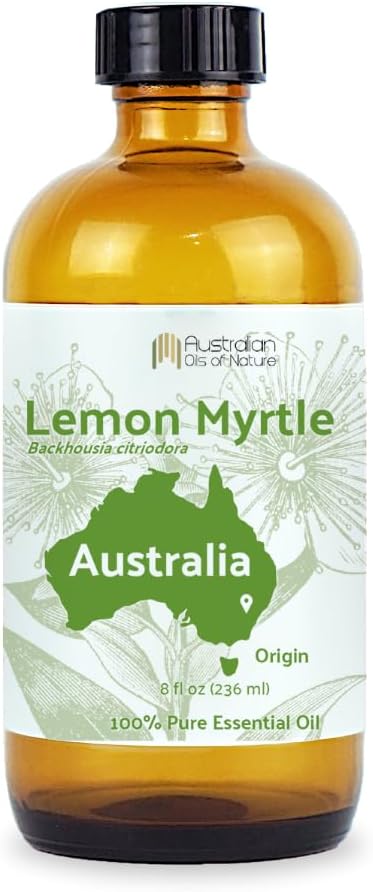 Lemon Myrtle Essential Oil - Experience an Invigorating, Fresh Citrus Aroma - Pure, Undiluted Therapeutic Grade Essential Oil - 8oz