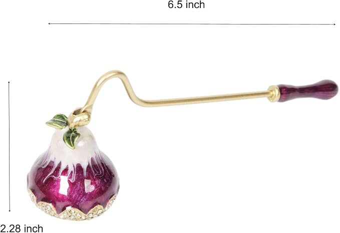 Candle Snuffer, Candle Extinguisher with Long Durable Handle, Vintage Wax Snuffer, Decorative Wick Snuffer, Perfect for Candle Lovers as Gifts