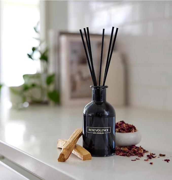 Benevolence LA Reed Diffuser Sticks – 3-Pack of 7 Natural Rattan Sticks per Pouch – Eco-Friendly Reed Replacement for Essential Oil Diffusers – Home Fragrance Accessory for Bedroom & Bathroom
