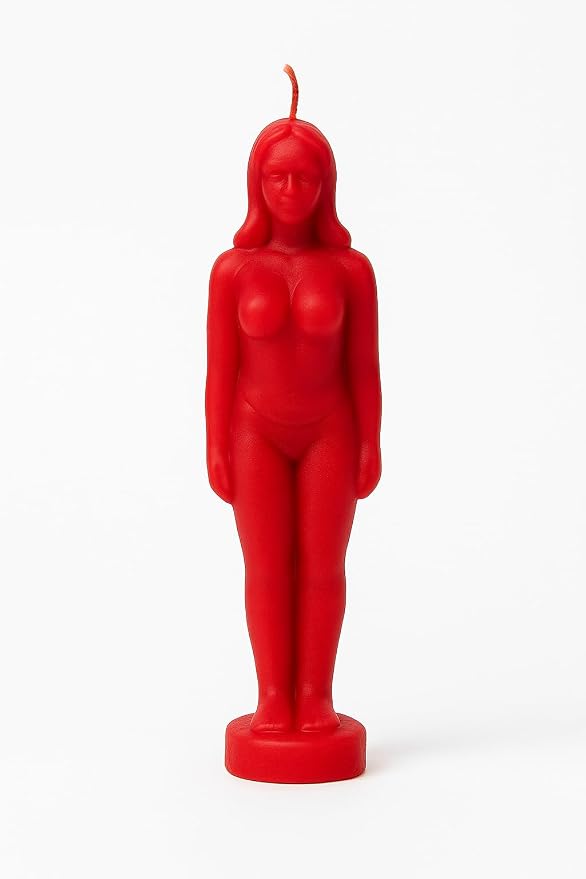 Red Female Body Candle – Love, Passion & Attraction Candle for Manifestation, Romance & Confidence – Sensual Goddess Figure Decor Gift