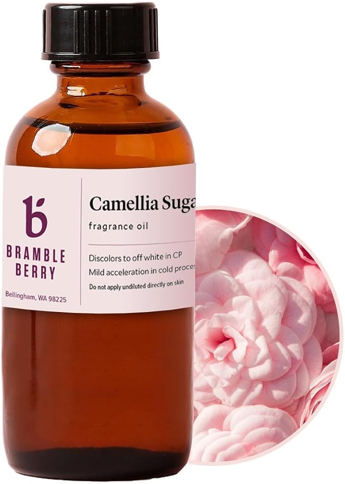 Bramble Berry Camellia Sugar Fragrance Oil | Camellia Sugar Scent for Soap Making, Candle Making, Lotion & Bath Bombs | Skin Safe, Vegan, Paraben & Phthalate Free, DIY Craft Essential
