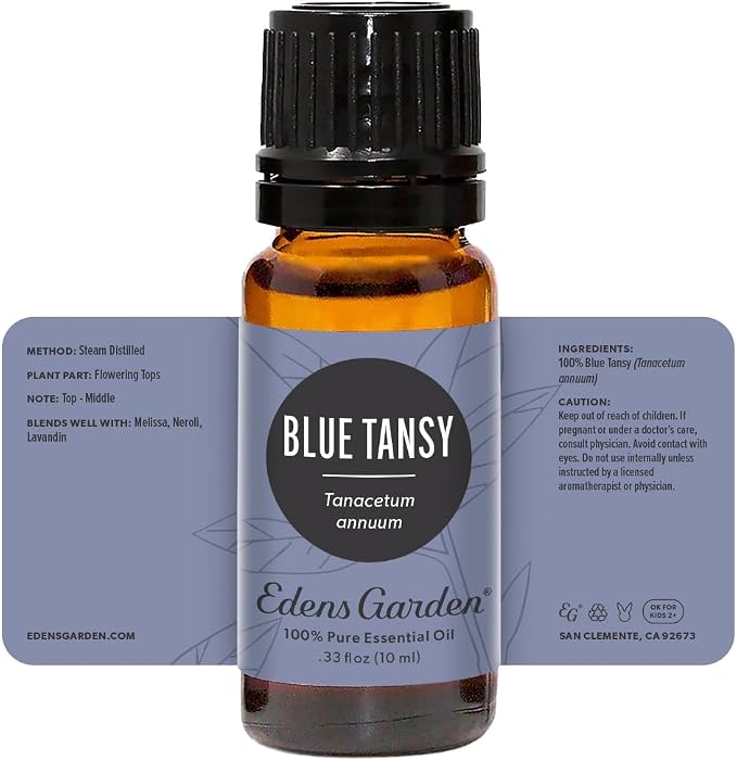 Edens Garden Blue Tansy Essential Oil- 100% Pure Premium Grade, Undiluted, Natural, Therapeutic, Aromatherapy, The Best for Diffuser, Skin, Face, Hair 10 ml (.33 fl oz)