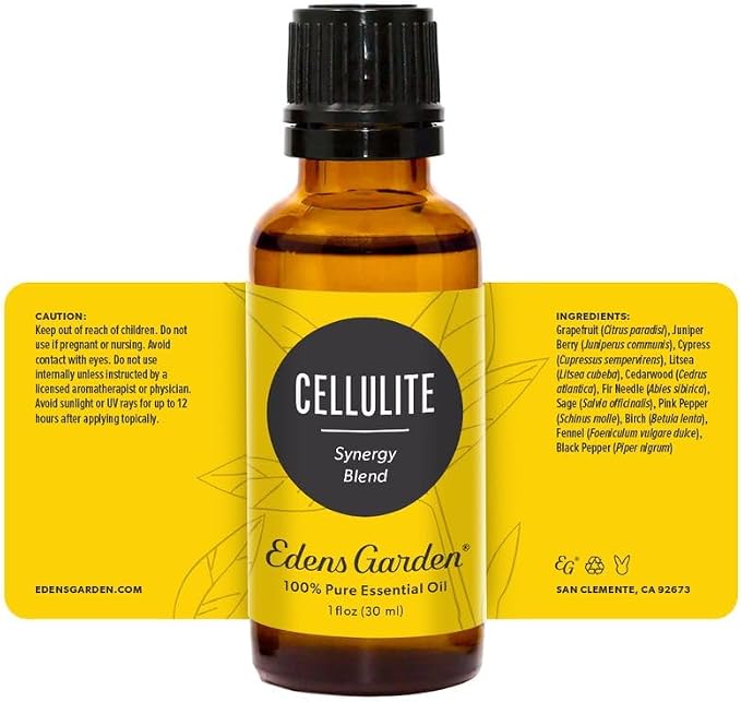 Edens Garden Cellulite Essential Oil Blend- 100% Pure Premium Grade, Undiluted, Natural, Therapeutic, Aromatherapy, The Best for Skin, Face, Humidifiers 118 ml (4 fl oz)
