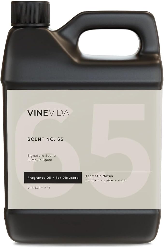 VINEVIDA Pumpkin Spice Fragrance Oil for Cold Air Diffusers - 32 Fl Oz - Essential Oils for Diffuser Oil Refill & Air Freshener Room Spray